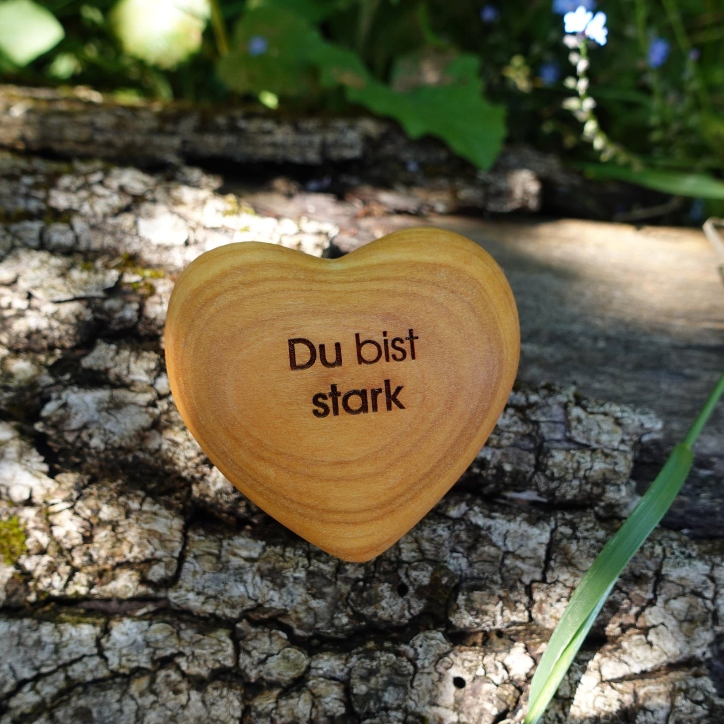 💪 Holzherz „ Du bist stark“ – Ein Herz voller Mut und Zuversicht - Barbarella’s - Sinneszeit