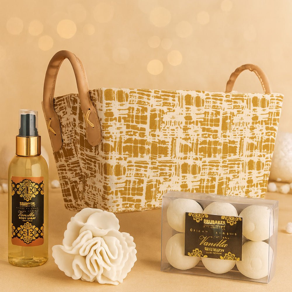 ✨ 14 - tlg. Wellness - Geschenkset „ Vanilla Golden Paradise ✨ - Barbarella’s - Sinneszeit