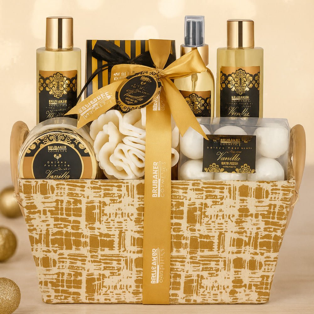 ✨ 14 - tlg. Wellness - Geschenkset „ Vanilla Golden Paradise ✨ - Barbarella’s - Sinneszeit