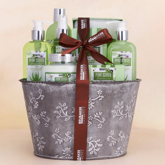 🩷 9 - teiliges Beautyset Geschenkset im Vintage Pflanzenkübel - Barbarella’s - Sinneszeit