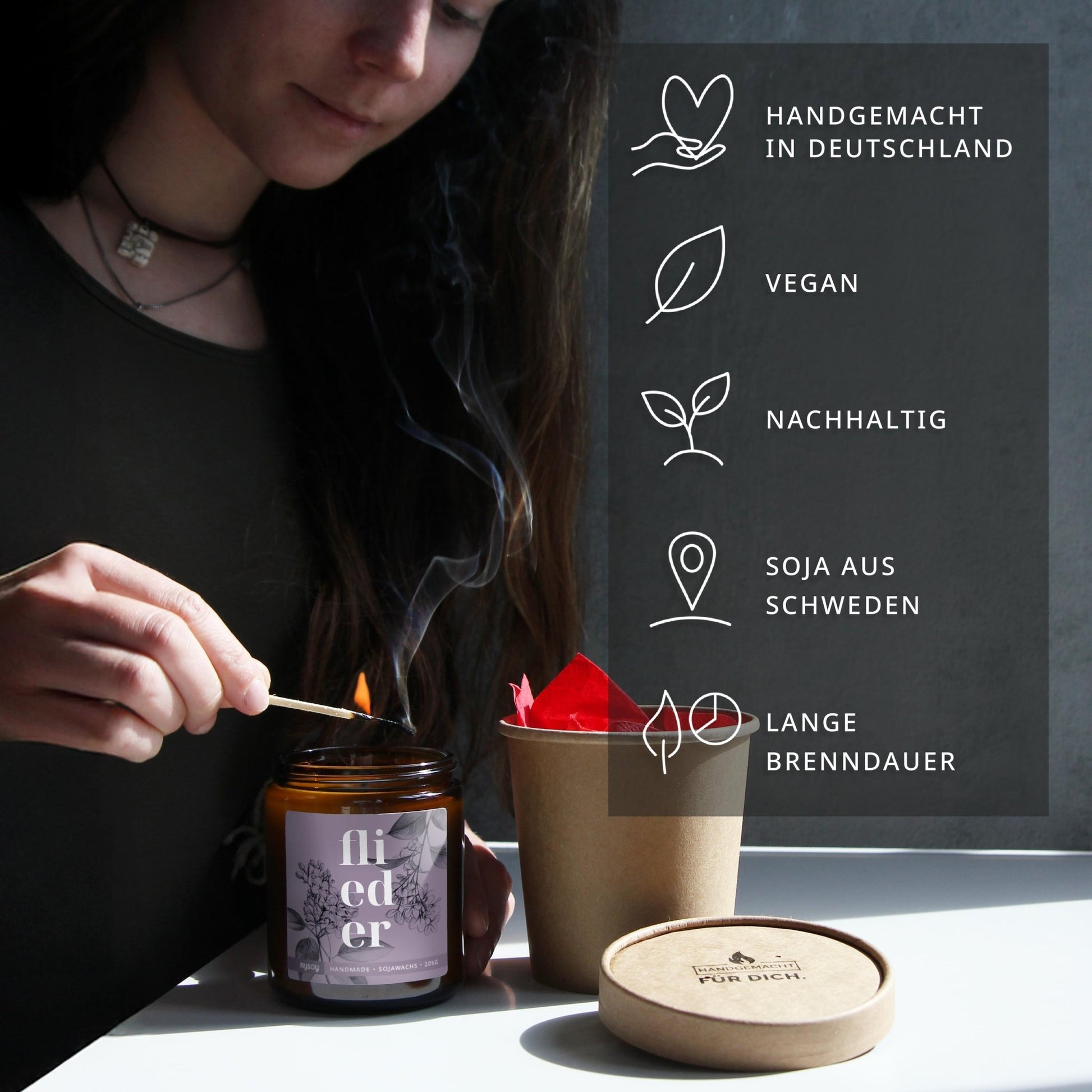 blooom Duftkerze im Glas | Flieder💜 - Barbarella’s - Sinneszeit