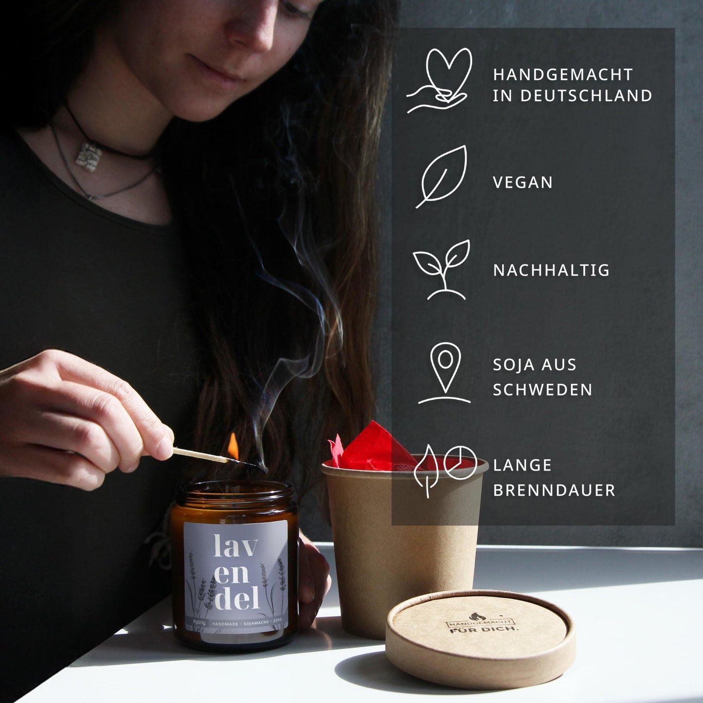 blooom Duftkerze im Glas | Lavendel💜 - Barbarella’s - Sinneszeit