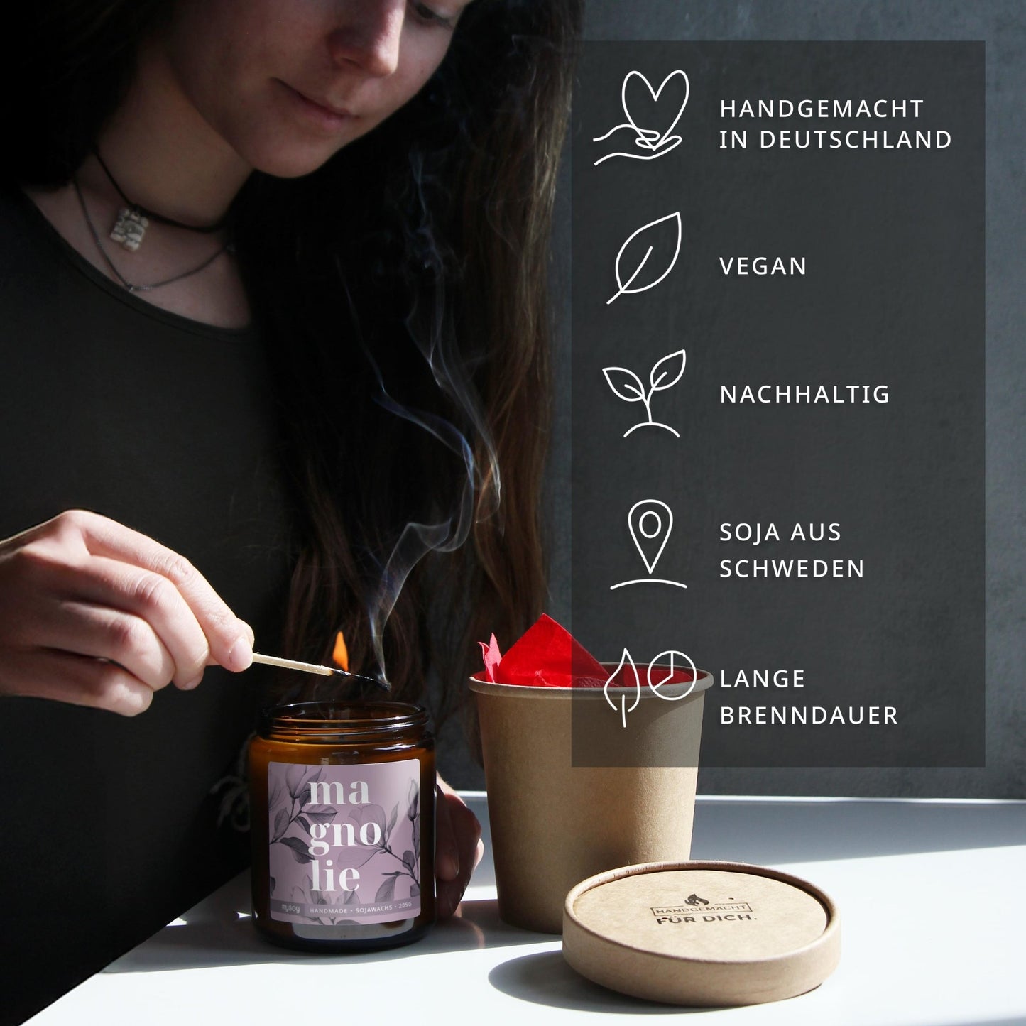 blooom Duftkerze im Glas | Magnolie🌸 - Barbarella’s - Sinneszeit