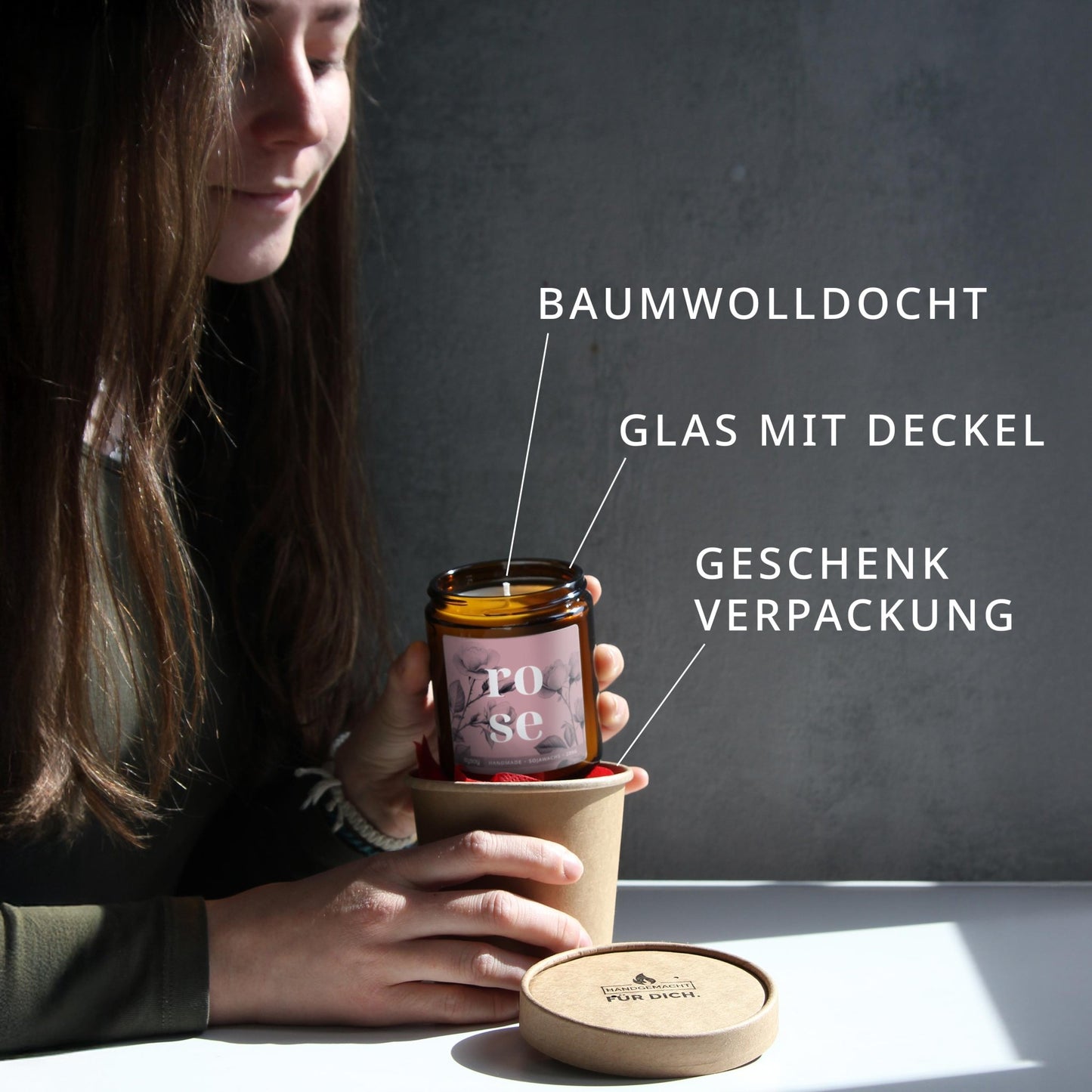 blooom Duftkerze im Glas – Rosé🌸 - Barbarella’s - Sinneszeit