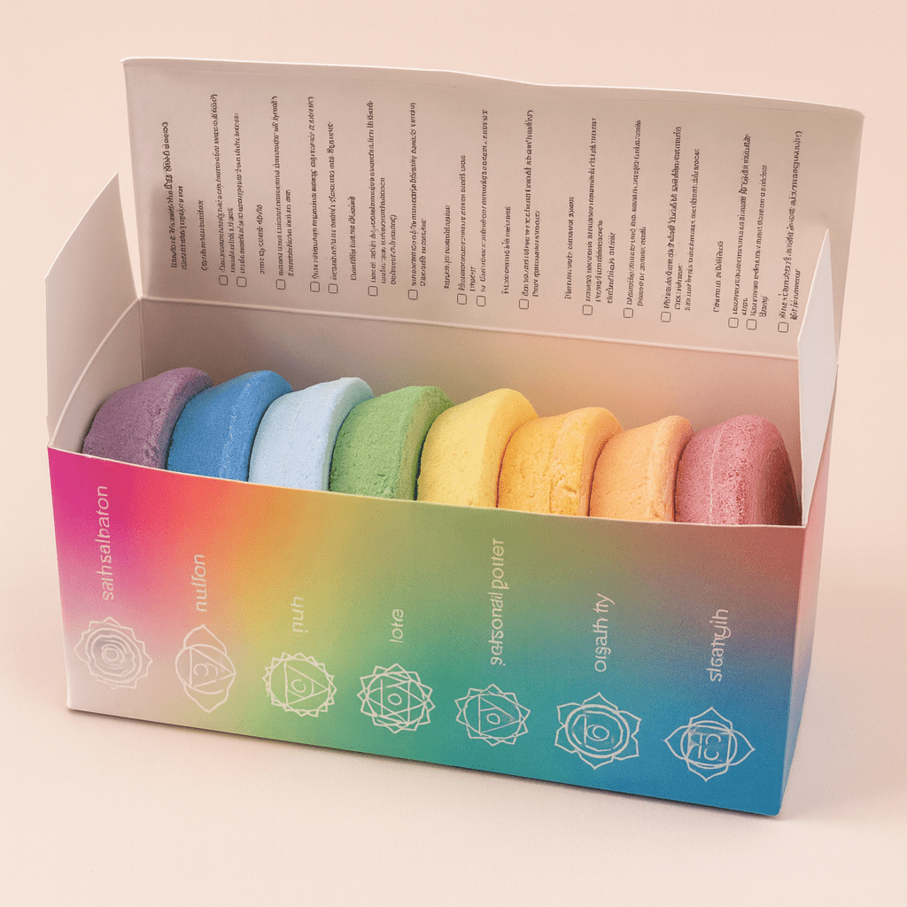 ✨Chakra Bath Fizz - Große Box - Chakra Harmonie & Innerer Glanz - Barbarella’s - Sinneszeit