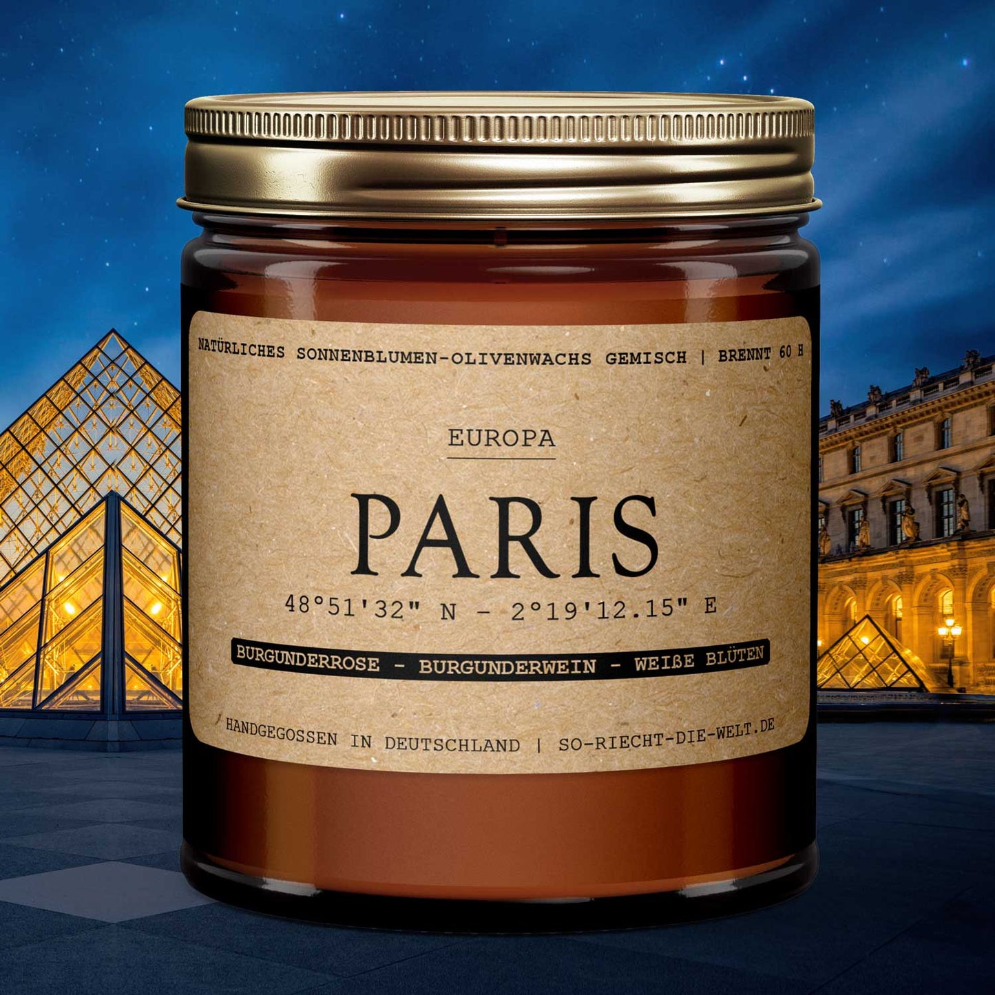 🌍Europa Duftkerzen - Set – Paris • London • Rom - Barbarella’s - Sinneszeit
