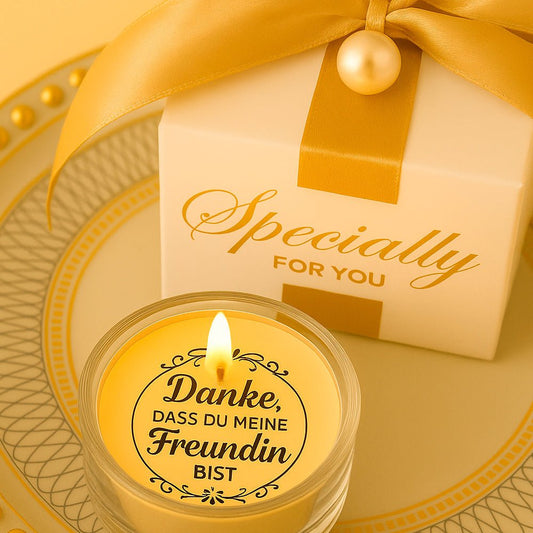 ✨ Glückslicht – Teelicht mit liebevoller Botschaft - Barbarella’s - Sinneszeit