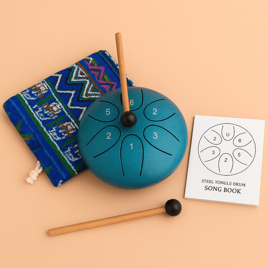 🌧️ Regentrommel – Mini Klanginstrument für entspannende Wohlfühlmomente - Barbarella’s - Sinneszeit