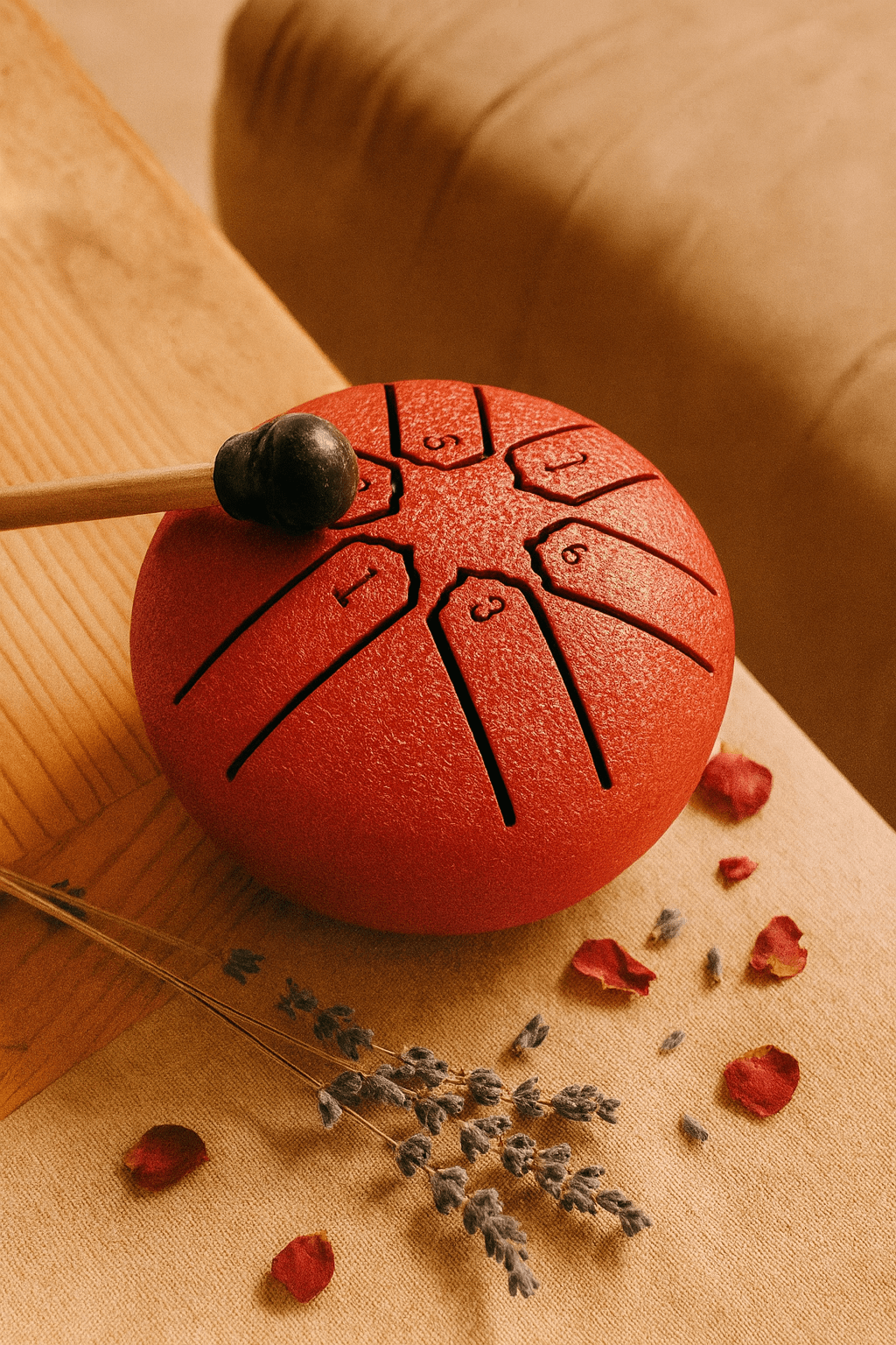 🌧️Regentrommel – Mini Klanginstrument für entspannende Wohlfühlmomente - Barbarella’s - Sinneszeit