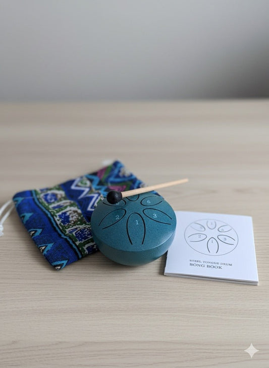 🌧️ Regentrommel – Mini Klanginstrument für entspannende Wohlfühlmomente - Barbarella’s - Sinneszeit