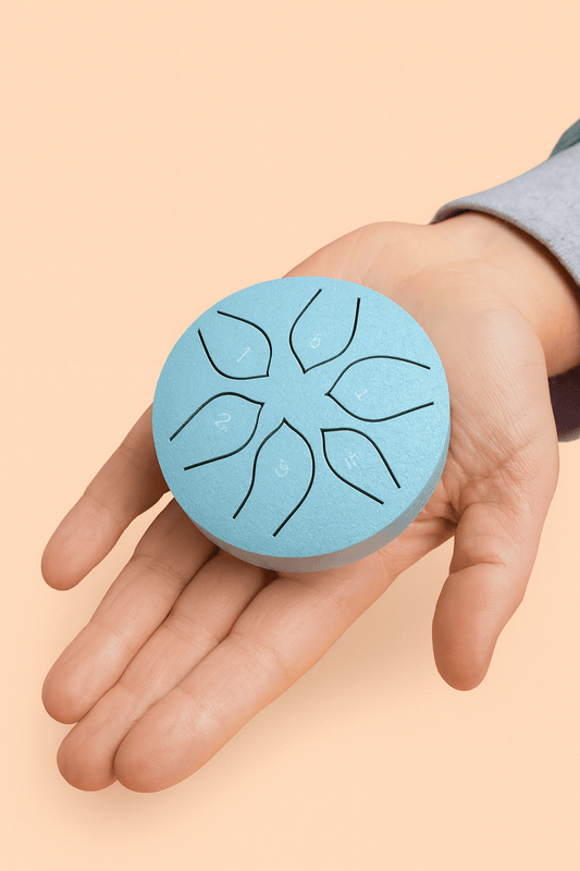 🌧️ Regentrommel – Mini Klanginstrument für entspannte Wohlfühlmomente - Barbarella’s - Sinneszeit