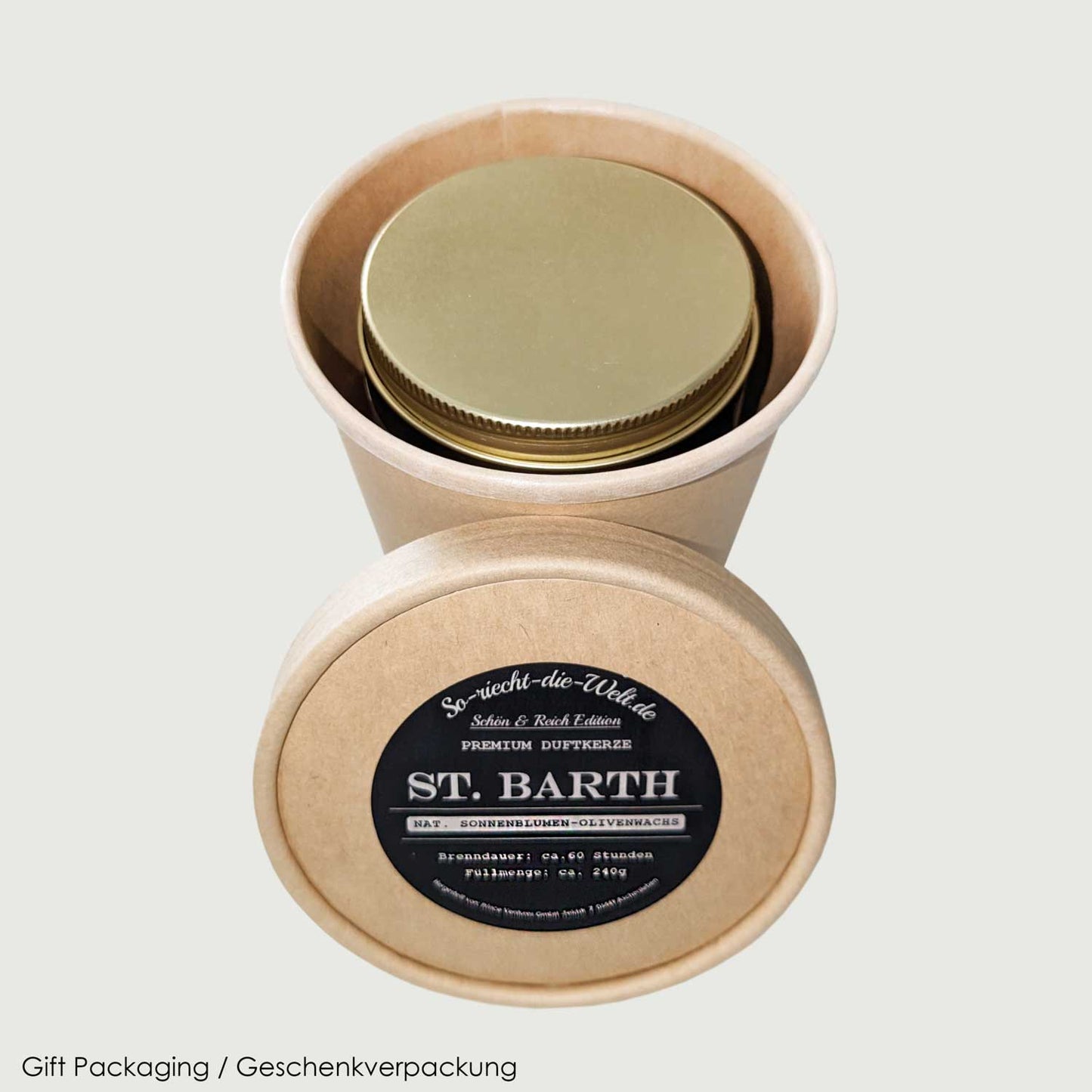 Rom Kerze - Italienische Bergamotte | Trovita - Orange | Limette - Barbarella’s - Sinneszeit