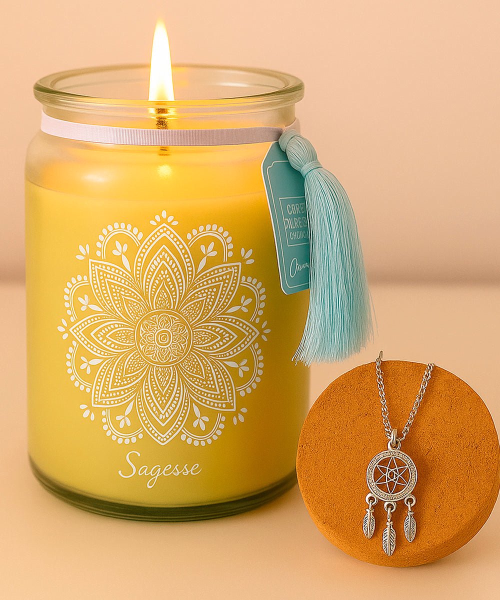 🕯️ Secret Candle – Die Duftkerze mit Schmuck (Dreamcatcher Edition) - Barbarella’s - Sinneszeit