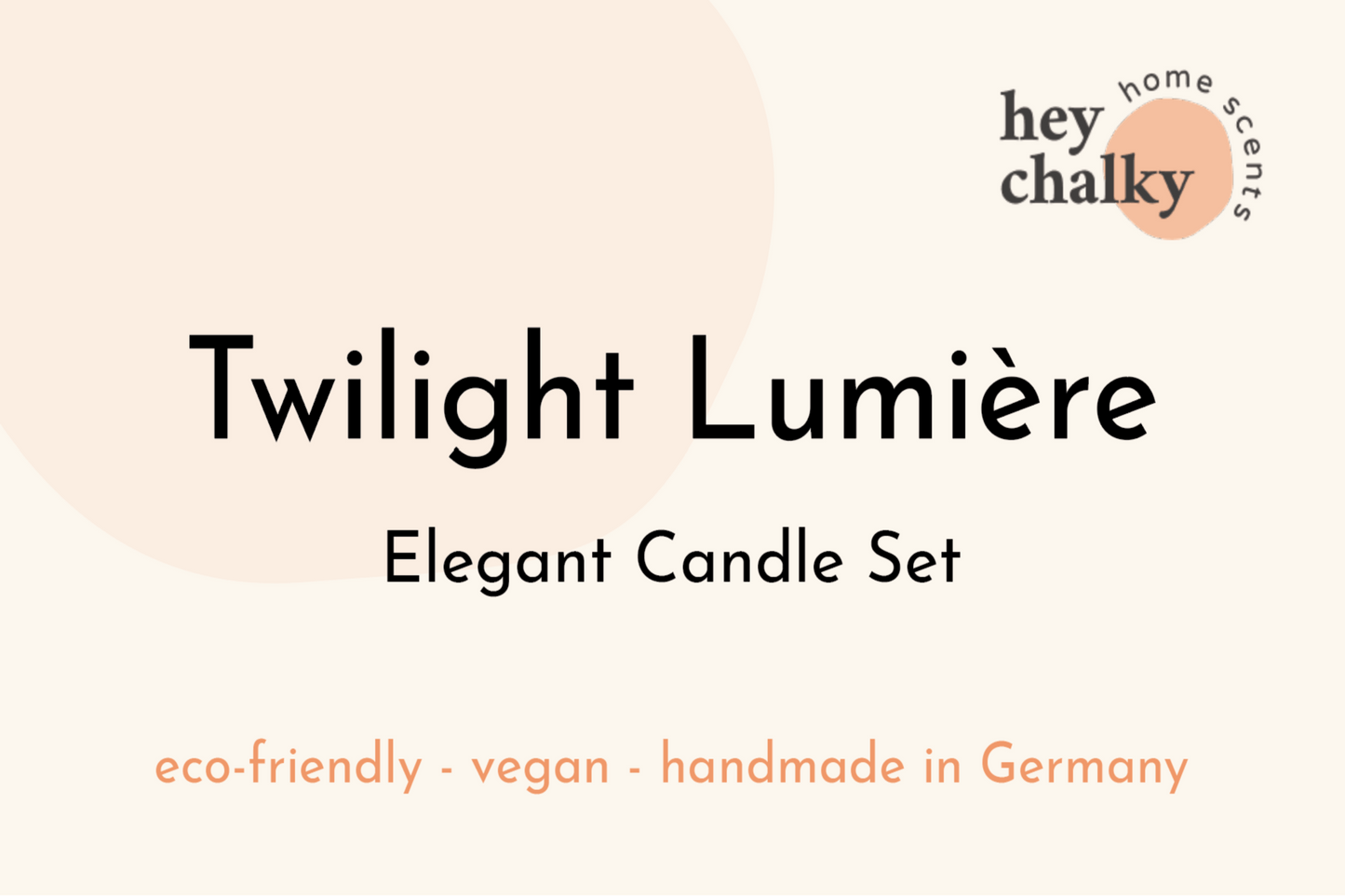 Twilight Lumiere - Elegantes Kerzenset 🕯️ - Barbarella’s - Sinneszeit