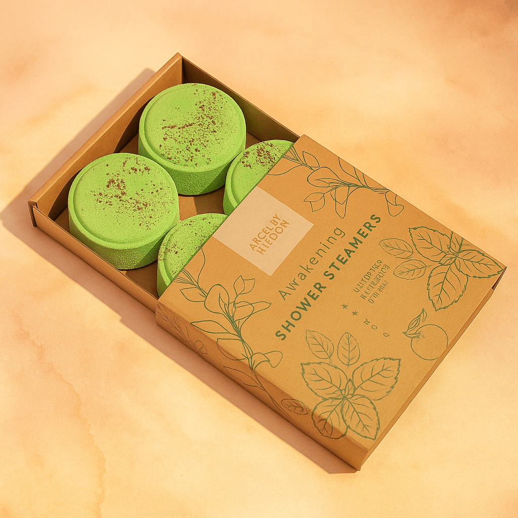 🧘‍♀️ Zen Duschdampfer - Set – „Erwachen der Sinne“ – Wellness Quartett aus Sheffield 🇬🇧 - Barbarella’s - Sinneszeit