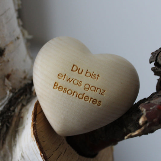 💛 Zirben - Holzherz „Du bist etwas ganz Besonderes“ – Ein Herz, das berührt - Barbarella’s - Sinneszeit